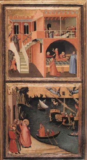 Ambrogio Lorenzetti Scenes of the Life of St Nicholas Spain oil painting art